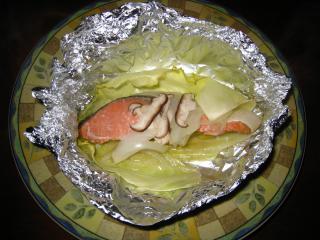 カンタン　鮭の野菜ホイル焼き