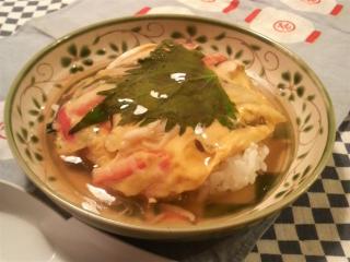 かに玉小盛天津飯しそ入り