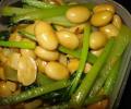 大豆と小松菜のクミン炒め